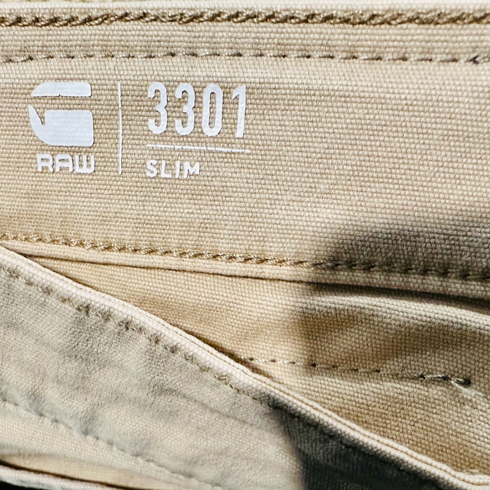G-Star 3301 Slim Men Jeans - Tan